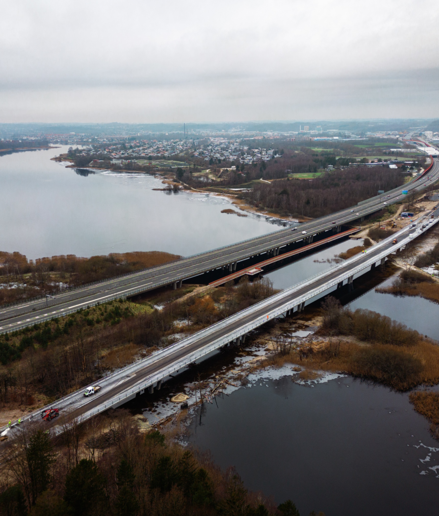 Den nye Ringvejsbro over Gudenåen er blevet indviet